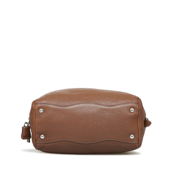 PRADA Embossed Logo Bowler Bag - Picture 4 of 11